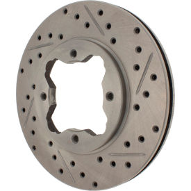 StopTech Select Sport Drilled and Slotted Brake Rotor; Front Left, StopTech 227.40022L