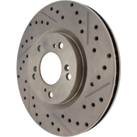 StopTech Select Sport Drilled and Slotted Brake Rotor; Front Left, StopTech 227.40048L