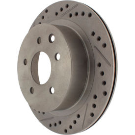 StopTech Select Sport Drilled and Slotted Brake Rotor; Rear Right, StopTech 227.42077R