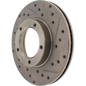 StopTech Select Sport Drilled and Slotted Brake Rotor; Front Left, StopTech 227.44030L