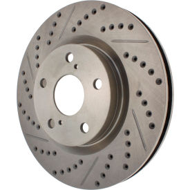 StopTech Select Sport Drilled and Slotted Brake Rotor; Front Right, StopTech 227.44146R