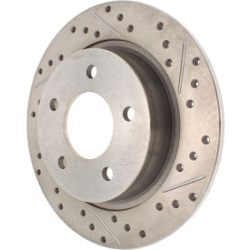 StopTech Select Sport Drilled and Slotted Brake Rotor; Rear Left, StopTech 227.45067L