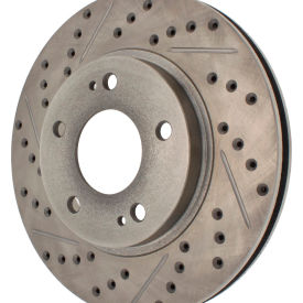 StopTech Select Sport Drilled and Slotted Brake Rotor; Front Right, StopTech 227.46061R