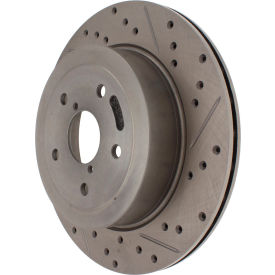 StopTech Select Sport Drilled and Slotted Brake Rotor; Rear Left, StopTech 227.47023L