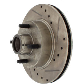 StopTech Select Sport Drilled and Slotted Brake Rotor; Front Right, StopTech 227.61011R StopTech Select Sport Drilled and Slotted Brake Rotor; Front Right, StopTech 227.61011R