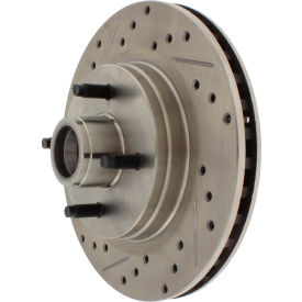 StopTech Select Sport Drilled and Slotted Brake Rotor; Front Right, StopTech 227.61026R