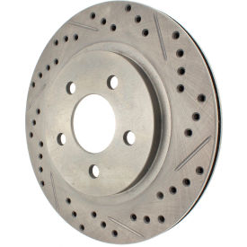 StopTech Select Sport Drilled and Slotted Brake Rotor; Rear Left, StopTech 227.61087L