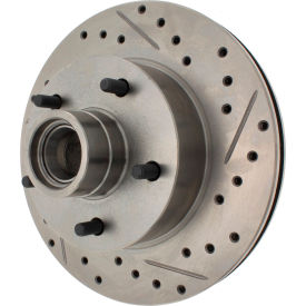 StopTech Select Sport Drilled and Slotted Brake Rotor; Front Left, StopTech 227.62002L