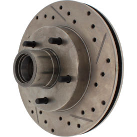 StopTech Select Sport Drilled and Slotted Brake Rotor; Front Left, StopTech 227.62015L