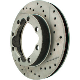 StopTech Select Sport Drilled and Slotted Brake Rotor; Front Left, StopTech 227.62042L