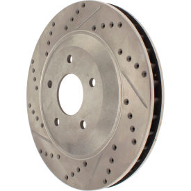 StopTech Select Sport Drilled and Slotted Brake Rotor; Front Right, StopTech 227.62060R