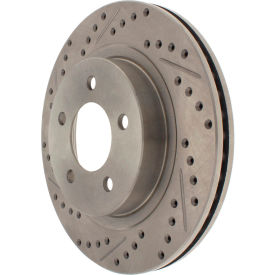 StopTech Select Sport Drilled and Slotted Brake Rotor; Front Right, StopTech 227.63045R