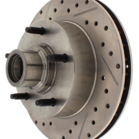 StopTech Select Sport Drilled and Slotted Brake Rotor; Front Right, StopTech 227.65001R