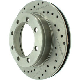 StopTech Select Sport Drilled and Slotted Brake Rotor; Front Right, StopTech 227.65053R