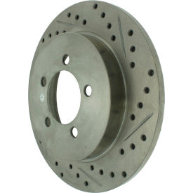 StopTech Select Sport Drilled and Slotted Brake Rotor; Rear Left, StopTech 227.65090L