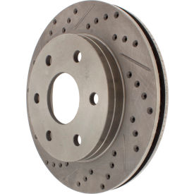 StopTech Select Sport Drilled and Slotted Brake Rotor; Front Right, StopTech 227.66040R
