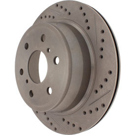StopTech Select Sport Drilled and Slotted Brake Rotor; Rear Left, StopTech 227.66065L