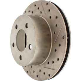 StopTech Select Sport Drilled and Slotted Brake Rotor; Front Left, StopTech 227.67022L