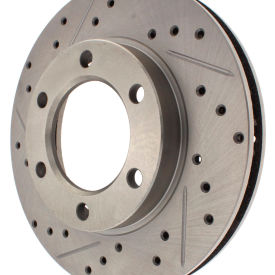 StopTech Select Sport Drilled and Slotted Brake Rotor; Front Right, StopTech 227.68000R