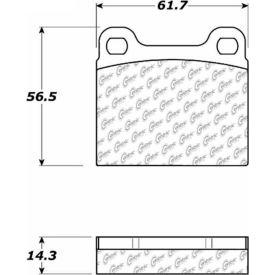 Centric Premium Semi-Metallic Brake Pads with Shims, Centric Parts 300.00310