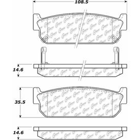 Centric Premium Semi-Metallic Brake Pads with Shims and Hardware, Centric Parts 300.05880 Centric Premium Semi-Metallic Brake Pads with Shims and Hardware, Centric Parts 300.05880