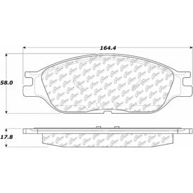 Centric Premium Semi-Metallic Brake Pads with Shims and Hardware, Centric Parts 300.08030 Centric Premium Semi-Metallic Brake Pads with Shims and Hardware, Centric Parts 300.08030