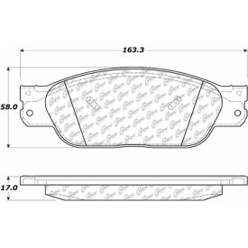 Centric Premium Semi-Metallic Brake Pads with Shims and Hardware, Centric Parts 300.08050 Centric Premium Semi-Metallic Brake Pads with Shims and Hardware, Centric Parts 300.08050