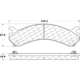 Centric Premium Semi-Metallic Brake Pads with Shims and Hardware, Centric Parts 300.09090 Centric Premium Semi-Metallic Brake Pads with Shims and Hardware, Centric Parts 300.09090