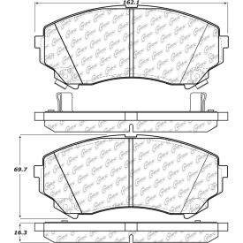 Centric Premium Semi-Metallic Brake Pads with Shims and Hardware, Centric Parts 300.13310 Centric Premium Semi-Metallic Brake Pads with Shims and Hardware, Centric Parts 300.13310