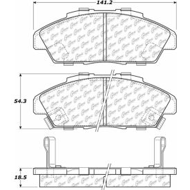 Centric Premium Ceramic Pads with Shims and Hardware, Centric Parts 301.04960 Centric Premium Ceramic Pads with Shims and Hardware, Centric Parts 301.04960
