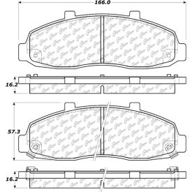Centric Premium Ceramic Pads with Shims and Hardware, Centric Parts 301.06790 Centric Premium Ceramic Pads with Shims and Hardware, Centric Parts 301.06790