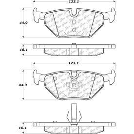 Centric Premium Ceramic Pads with Shims and Hardware, Centric Parts 301.06920 Centric Premium Ceramic Pads with Shims and Hardware, Centric Parts 301.06920