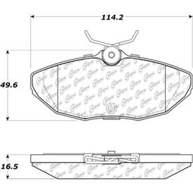 Centric Premium Ceramic Brake Pads with Shims, Centric Parts 301.08060 Centric Premium Ceramic Brake Pads with Shims, Centric Parts 301.08060