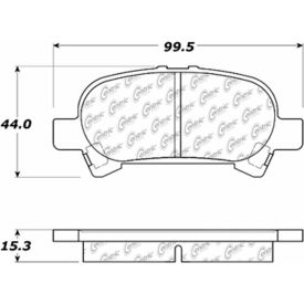 Centric Premium Ceramic Pads with Shims and Hardware, Centric Parts 301.08280 Centric Premium Ceramic Pads with Shims and Hardware, Centric Parts 301.08280