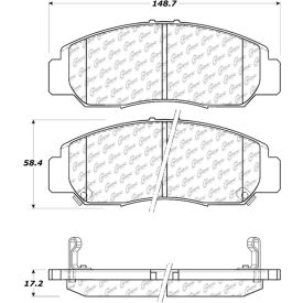 Centric Premium Ceramic Pads with Shims and Hardware, Centric Parts 301.09590 Centric Premium Ceramic Pads with Shims and Hardware, Centric Parts 301.09590