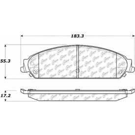Centric Premium Ceramic Pads with Shims and Hardware, Centric Parts 301.10580 Centric Premium Ceramic Pads with Shims and Hardware, Centric Parts 301.10580