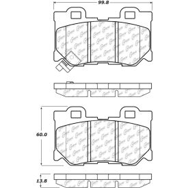Centric Premium Ceramic Pads with Shims and Hardware, Centric Parts 301.13470 Centric Premium Ceramic Pads with Shims and Hardware, Centric Parts 301.13470