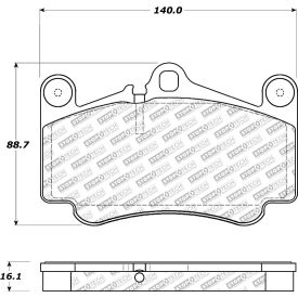 StopTech Street Select Brake Pads with Hardware, StopTech 305.09160