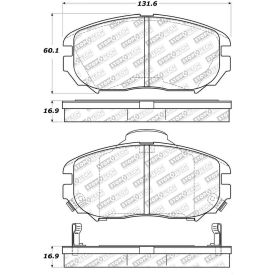 StopTech Street Select Brake Pads with Hardware, StopTech 305.11251 StopTech Street Select Brake Pads with Hardware, StopTech 305.11251