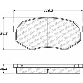 Centric Fleet Performance Brake Pads with Hardware, Centric Parts 306.03890