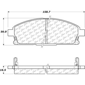 Centric Fleet Performance Brake Pads with Hardware, Centric Parts 306.06910 Centric Fleet Performance Brake Pads with Hardware, Centric Parts 306.06910