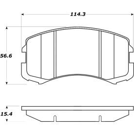 StopTech Street Brake Pads with Shims and Hardware, StopTech 308.09040 StopTech Street Brake Pads with Shims and Hardware, StopTech 308.09040