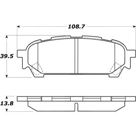 StopTech Street Brake Pads with Shims and Hardware, StopTech 308.10040 StopTech Street Brake Pads with Shims and Hardware, StopTech 308.10040