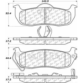 StopTech Street Brake Pads with Shims and Hardware, StopTech 308.10410 StopTech Street Brake Pads with Shims and Hardware, StopTech 308.10410