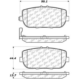 StopTech Street Brake Pads with Shims and Hardware, StopTech 308.11800 StopTech Street Brake Pads with Shims and Hardware, StopTech 308.11800