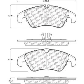 StopTech Street Brake Pads with Shims and Hardware, StopTech 308.13220 StopTech Street Brake Pads with Shims and Hardware, StopTech 308.13220