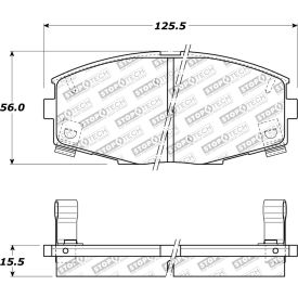 StopTech Sport Brake Pads with Shims and Hardware, StopTech 309.04350