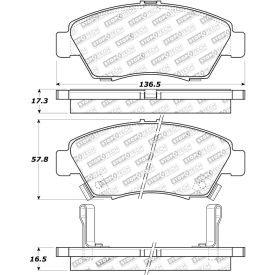 StopTech Sport Brake Pads with Shims and Hardware, StopTech 309.06210 StopTech Sport Brake Pads with Shims and Hardware, StopTech 309.06210