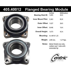 Centric Premium Flanged Wheel Bearing Module, Centric Parts 405.40012