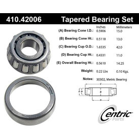 C-Tek Standard Wheel Bearing and Race Set, C-Tek 410.42006E C-Tek Standard Wheel Bearing and Race Set, C-Tek 410.42006E